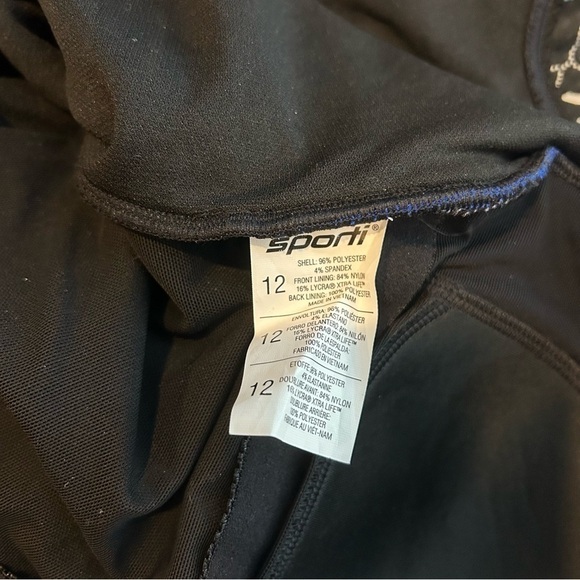 Sporti Textured Chlorine Resistant Front Twist Colorblock One Piece Slimsuit 12 - Picture 6 of 6